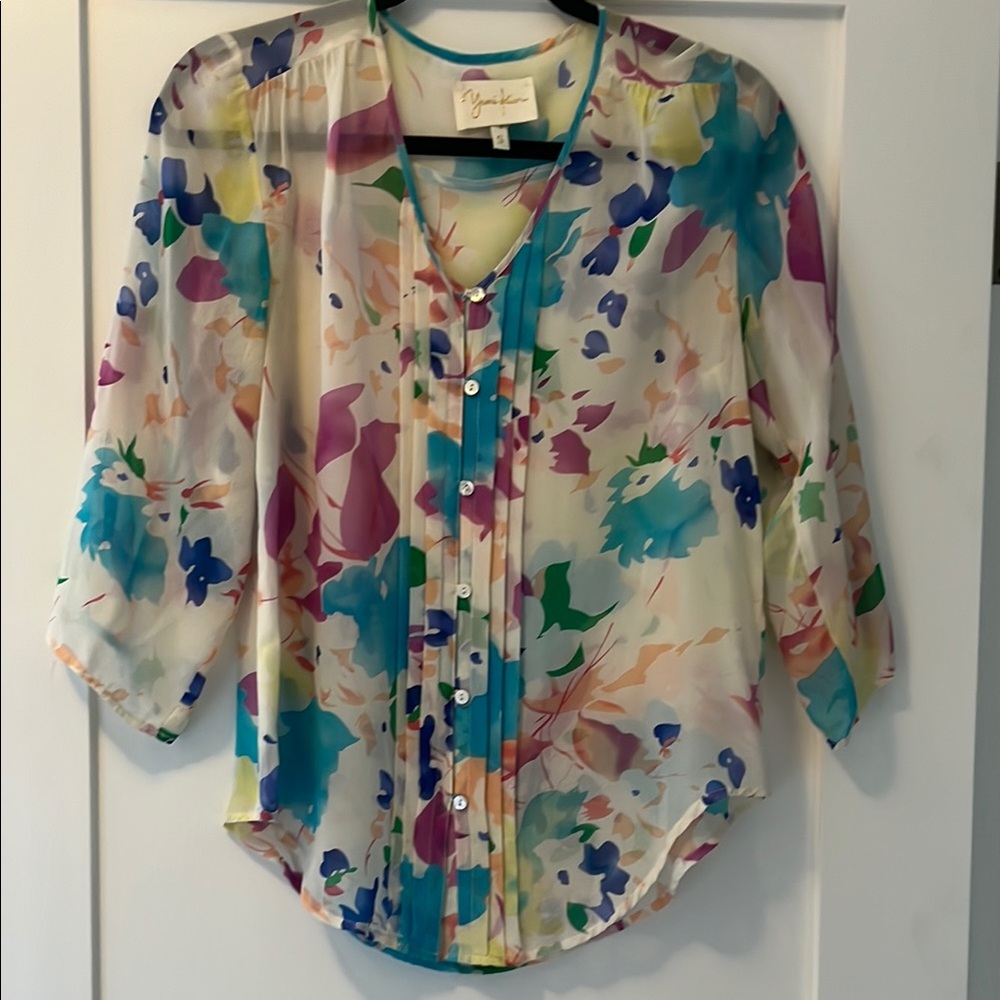 Yumi Kim Multicolor Floral Blouse